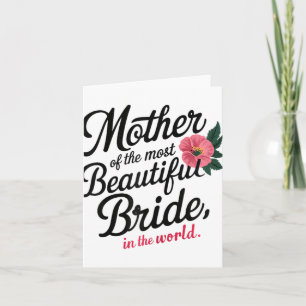 Moeder van de mooiste bruid Happy Bridal Pa Kaart