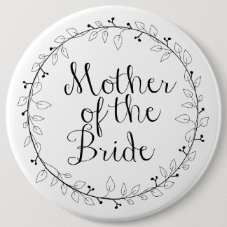 Moeder van de naam Bride-tag Ronde Button 6,0 Cm