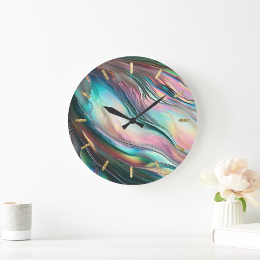 Moeder van de parel met gouden tics grote klok (Huis)