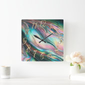 Moeder van de Parel met Grote Aantallen Vierkante Klok (Huis)