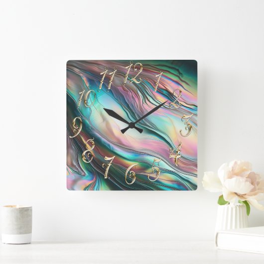 Moeder van de Parel met Grote Aantallen Vierkante Klok (Huis)