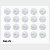 Moeder van de Parel Shell Dank U Ronde Sticker (Vel)