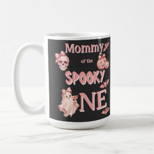 Moeder van de Spooky One Pinkoween-feest Koffiemok