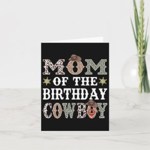 Moeder van de verjaardag Cowboy Rodeo Mom Kaart