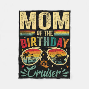 Moeder van de verjaardag Cruiser Sungles Cruise Fleece Deken