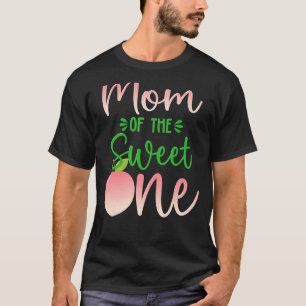 Moeder van de verjaardag een perzik 1e zomer fruit t-shirt