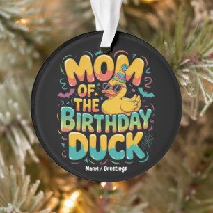 Moeder Van De Verjaardag Eend Rubber Eend Verjaard Ornament