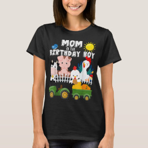 Moeder van de Verjaardag Jongen Boerderij Dieren Z T-shirt