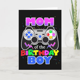 Moeder van de verjaardag jongen video game verjaar kaart