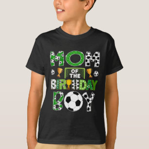 Moeder Van De Verjaardag Jongen Voetballer Wedstri T-shirt