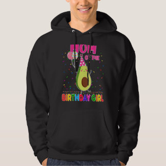 Moeder van de verjaardag meisje avocados thema fam hoodie