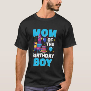 Moeder Van De Verjaardags Llama Jongen Funny Verja T-shirt