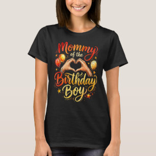 Moeder van de Verjaardagsjongen Hart Handen Feests T-shirt
