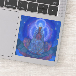 Moeder van de wereld, 1924 door Nicholas Roerich Sticker