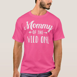 Moeder van de wilde dochter matching familie voor t-shirt