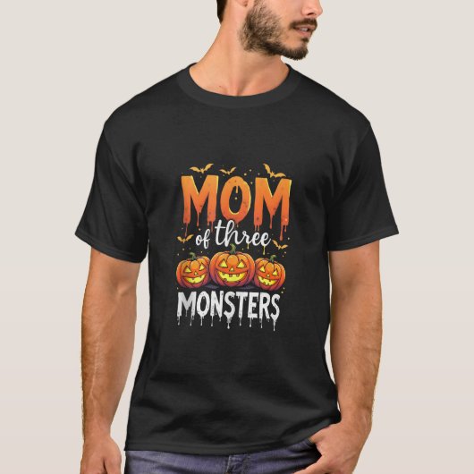 Moeder van drie monsters Halloween Design Tanktop (Voorkant)