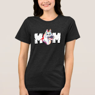 Moeder van een Duitse Herdershond Tri-Blend Shirt