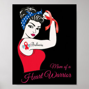 Moeder van een hart krijger kind bewustzijn congen poster