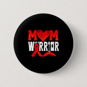 Moeder Van Een Hartkrijger Chd Hartziekte Bewustzi Ronde Button 5,7 Cm