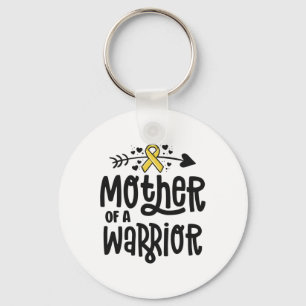 Moeder van een krijger geschenk familie kinderkank sleutelhanger