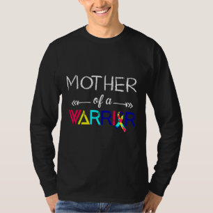 Moeder van een Warrior Autism Awareness T-shirt