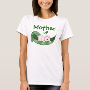 Moeder van gemengde tweelingen t-shirt