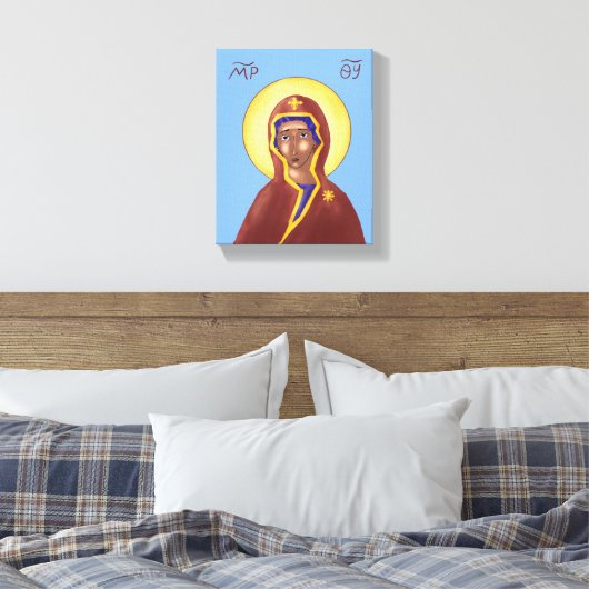 Moeder van God Icon Canvas (Insitu (Slaapkamer))