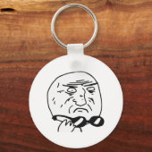 Moeder van God Rage Face Comic Meme Sleutelhanger (Voorkant)