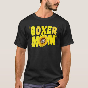 Moeder van groovy Boxer voor vrouwen Zonnebloem Bo T-shirt