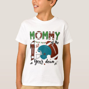 Moeder van het 1e jaar beneden voet 1 jaar oud geb t-shirt