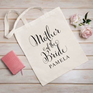 Moeder van het Bride Black Persoonlijke bruiloft Tote Bag