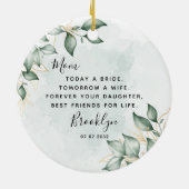 Moeder van het Bride Keepomwille Ceramic Ornament (Achterkant)