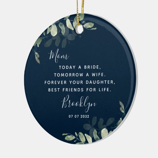 Moeder van het Bride Keepomwille Ceramic Ornament (Links)