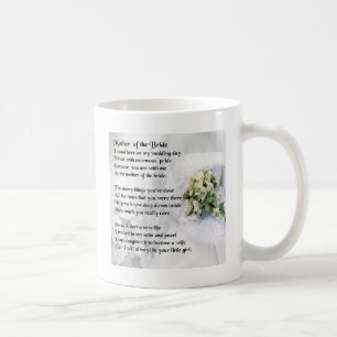 Moeder van het Bride PoemWedding Bouquet Design Koffiemok