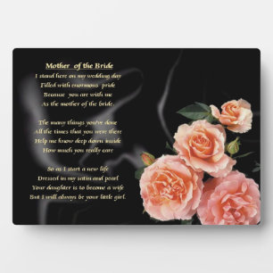 Moeder van het bruidgedicht - Roze bloemen Fotoplaat