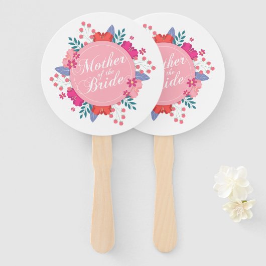 Moeder van het bruidshuwelijk | Hand Fan Handwaaier (Voorkant en achterkant)