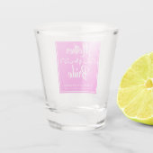 Moeder van het bruidshuwelijk shot glas (Achterkant)