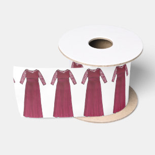 Moeder van het bruinbruidsdress-lintje lint