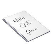 Moeder van het bruinhuwelijk Elegant Gift Favor Notitieboek (Rechterzijde)