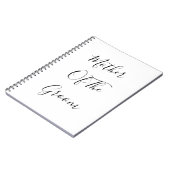 Moeder van het bruinhuwelijk Elegant Gift Favor Notitieboek (Linkerzijde)