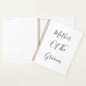 Moeder van het bruinhuwelijk Elegant Gift Favor Planner (Display)