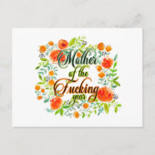 Moeder van het F*kookjaar Wilde bloemen Mam Briefkaart (Voorkant)