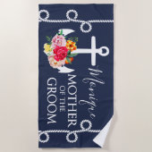 Moeder van het gepersonaliseerde huwelijk strandlaken (Voorkant)