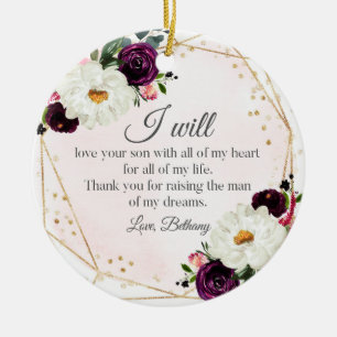 Moeder van het Groom Ornament Moeder-in-Wet Gift