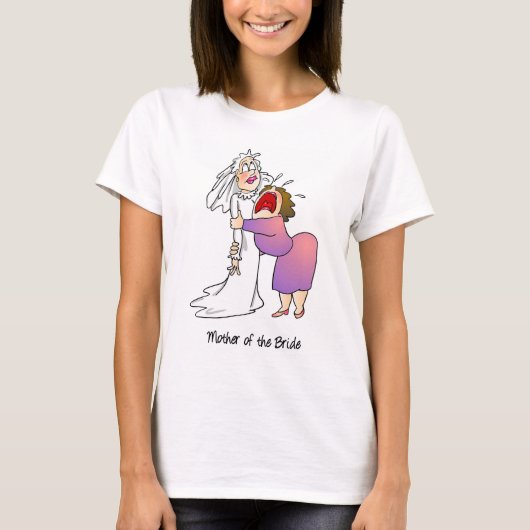 Moeder van het T-shirt met bride (Voorkant)