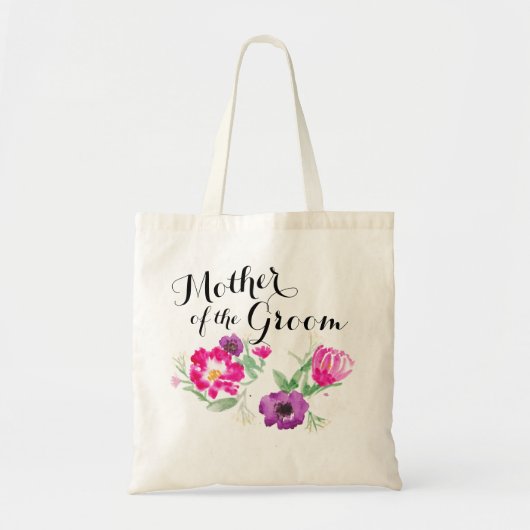 Moeder van het Tas Groom Waterverf Flowers (Voorkant)