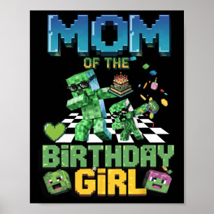 Moeder Van Het Verjaardagsmeisje Funny Video Game  Poster