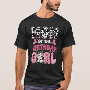 Moeder van het verjaardagsmeisje Koe Boerderij fam T-shirt