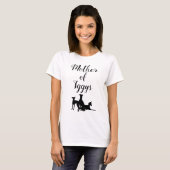 Moeder van Iggys Italiaanse windhond mama T-shirt (Voorkant volledig)