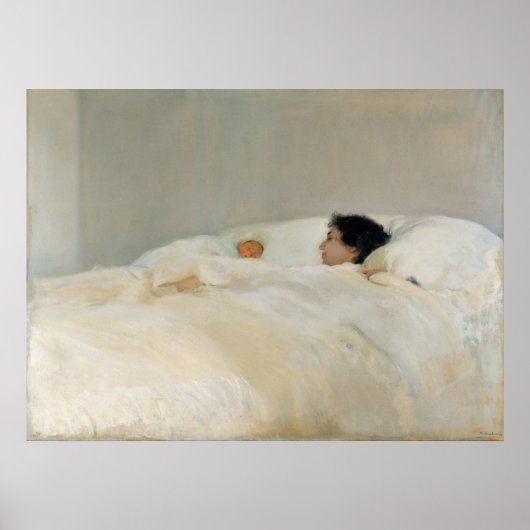 Moeder van Joaquín Sorolla Poster (Voorkant)
